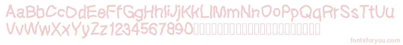 Lefthandkids demo Font – Pink Fonts on White Background