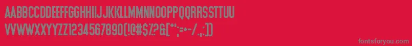 Шрифт Leg Hug – серые шрифты на красном фоне