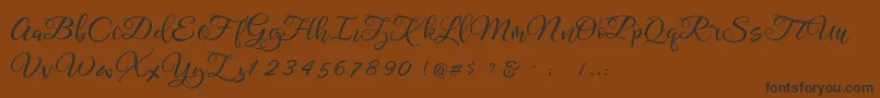 Legacy DEMO Font – Black Fonts on Brown Background
