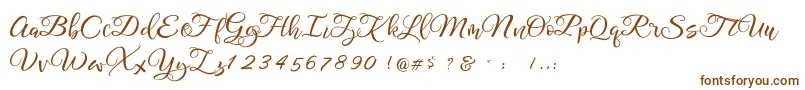 Шрифт Legacy DEMO – коричневые шрифты на белом фоне