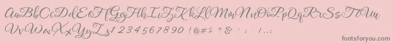 Legacy DEMO Font – Gray Fonts on Pink Background