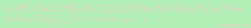 Legacy DEMO Font – Pink Fonts on Green Background