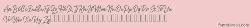 Legiante Font – Gray Fonts on Pink Background