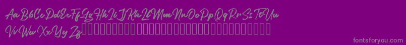 fuente Legiante – Fuentes Grises Sobre Fondo Morado