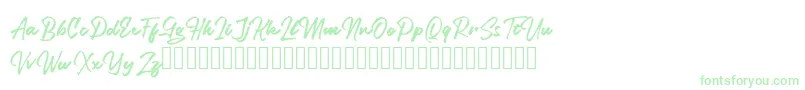 Legiante Font – Green Fonts on White Background