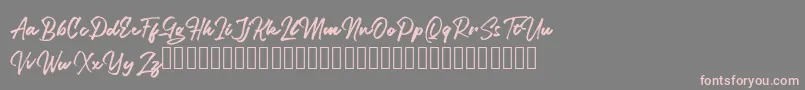 Legiante Font – Pink Fonts on Gray Background