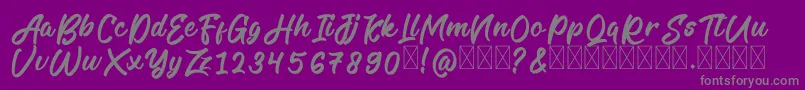 Шрифт LegilatureFree – серые шрифты на фиолетовом фоне