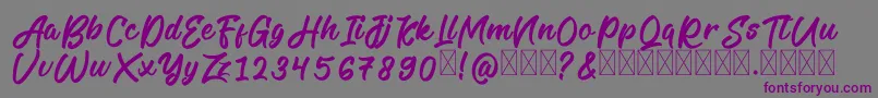 LegilatureFree Font – Purple Fonts on Gray Background