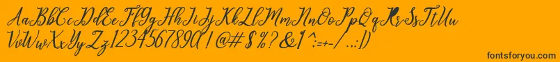 More about leighton Font leighton Font – Black Fonts on Orange Background