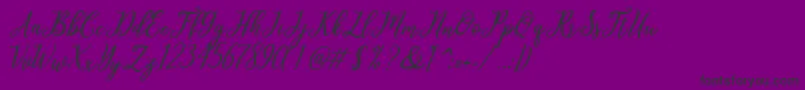 leighton Font – Black Fonts on Purple Background