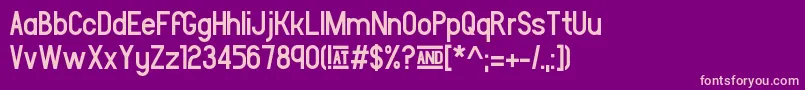 Leipziger Messe Font – Pink Fonts on Purple Background