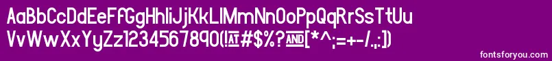 Leipziger Messe Font – White Fonts on Purple Background