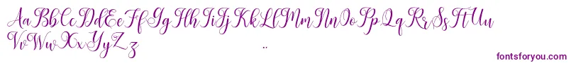 Leisha Font – Purple Fonts on White Background