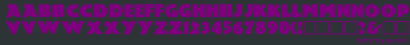 LEMIESZ -Schriftart – Violette Schriften auf schwarzem Hintergrund