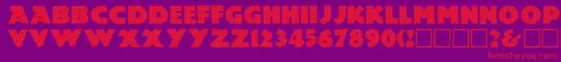 LEMIESZ  Font – Red Fonts on Purple Background