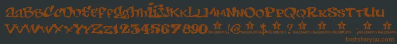 LEMONB   Font – Brown Fonts on Black Background