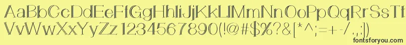 LemonCookie Font – Black Fonts on Yellow Background