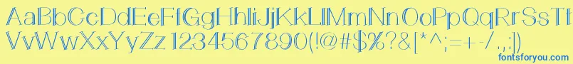 LemonCookie Font – Blue Fonts on Yellow Background