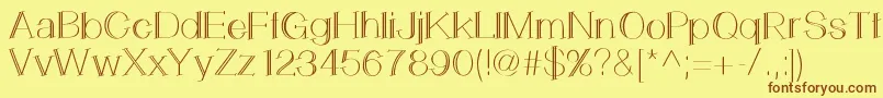 LemonCookie Font – Brown Fonts on Yellow Background