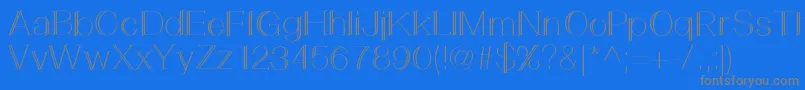 Шрифт LemonCookie – серые шрифты на синем фоне