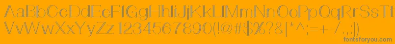 LemonCookie Font – Gray Fonts on Orange Background
