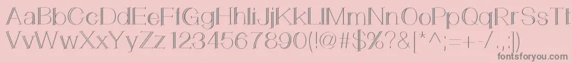 LemonCookie Font – Gray Fonts on Pink Background