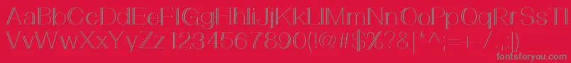 LemonCookie Font – Gray Fonts on Red Background