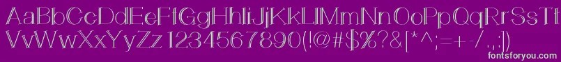 LemonCookie Font – Green Fonts on Purple Background