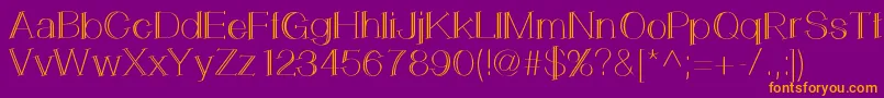 LemonCookie Font – Orange Fonts on Purple Background