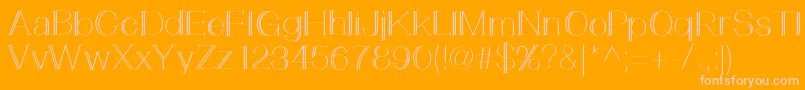 LemonCookie Font – Pink Fonts on Orange Background