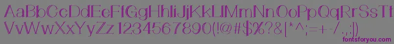 LemonCookie Font – Purple Fonts on Gray Background