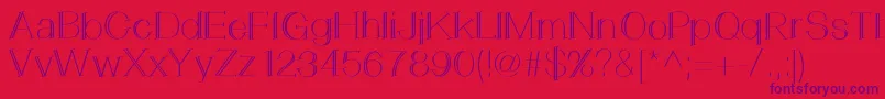 LemonCookie Font – Purple Fonts on Red Background