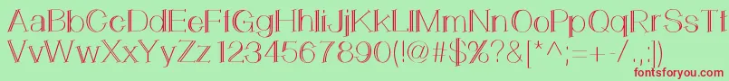 LemonCookie Font – Red Fonts on Green Background