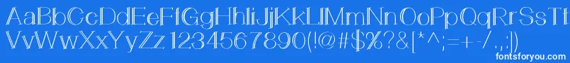 Шрифт LemonCookie – белые шрифты на синем фоне