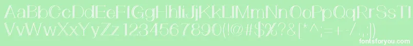 LemonCookie Font – White Fonts on Green Background