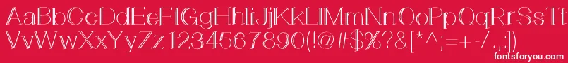 LemonCookie Font – White Fonts on Red Background