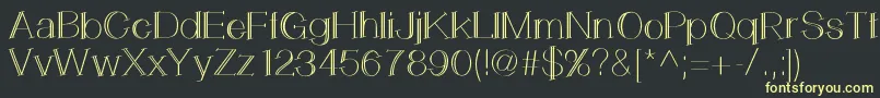 LemonCookie Font – Yellow Fonts on Black Background