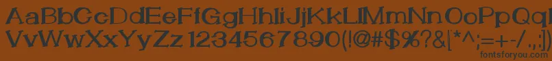 LemonCookieBold Font – Black Fonts on Brown Background