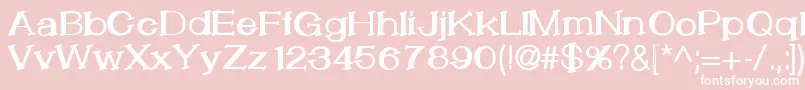 LemonCookieBold Font – White Fonts on Pink Background