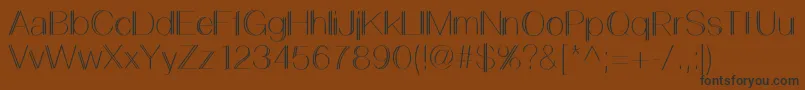 LemonCookieSans Font – Black Fonts on Brown Background