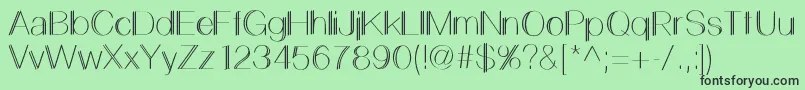 LemonCookieSans Font – Black Fonts on Green Background