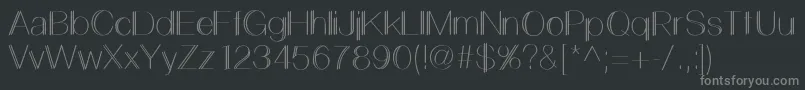 LemonCookieSans Font – Gray Fonts on Black Background