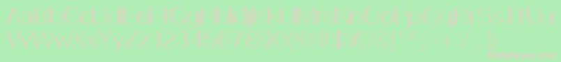 LemonCookieSans Font – Pink Fonts on Green Background