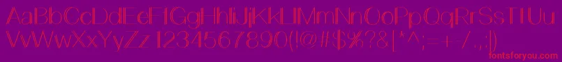 LemonCookieSans Font – Red Fonts on Purple Background