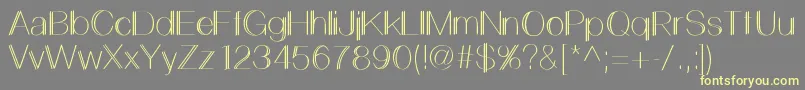 LemonCookieSans Font – Yellow Fonts on Gray Background