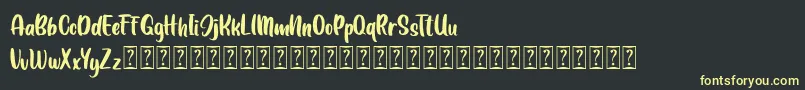 LEMONDAY Free Font – Yellow Fonts on Black Background