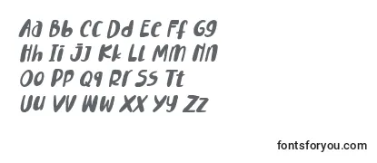 Lemontea Squash Italic Font-fontti