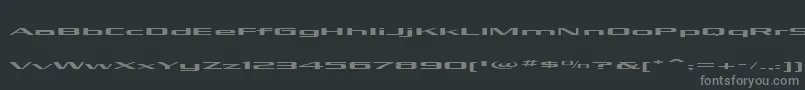 Шрифт KubraLow – серые шрифты на чёрном фоне