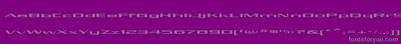 Шрифт KubraLow – серые шрифты на фиолетовом фоне