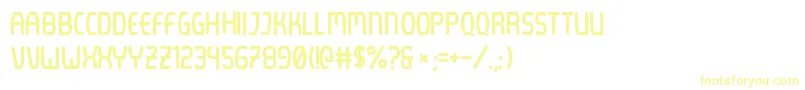 Lenijo Brush Font – Yellow Fonts on White Background